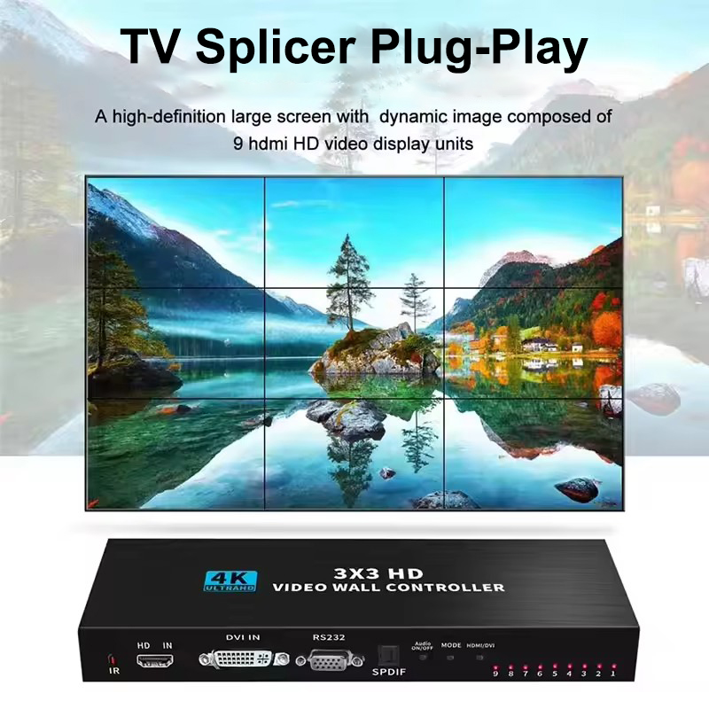 Home Cinema Video Processor - Kontroler ściany wideo HDMI 4K 3X3