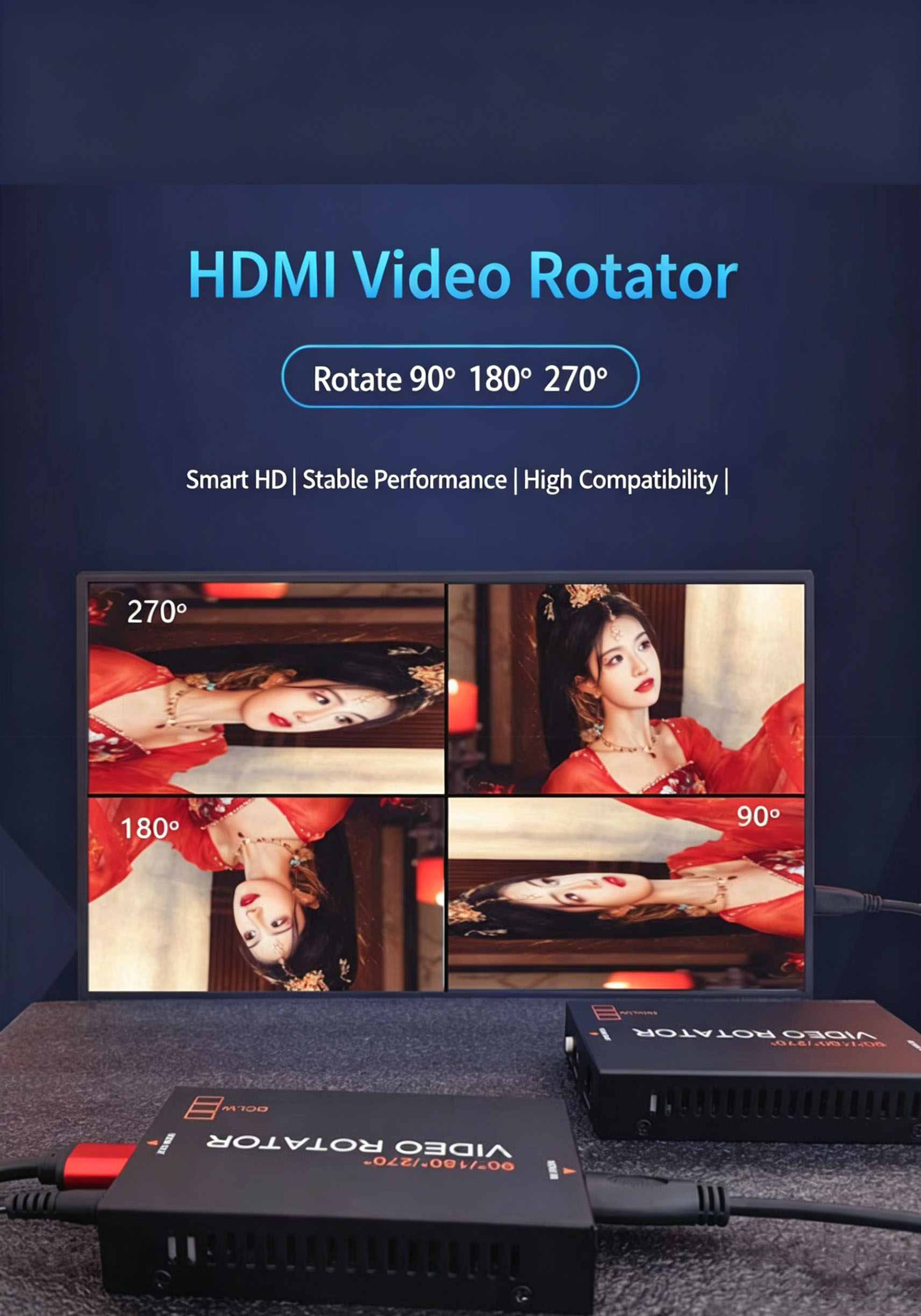 Rotator wideo 4K HDMI 90 180 2 – Home Cinema Video Processor recenzja i cena